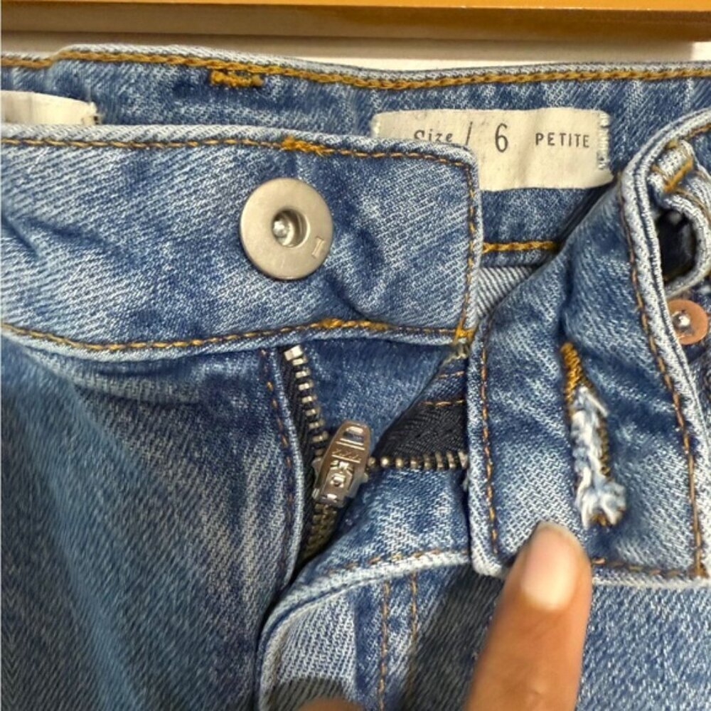 Pilcro and the Letterpress Denim Midi Skirt Size 6 Petite - Picture 9 of 12